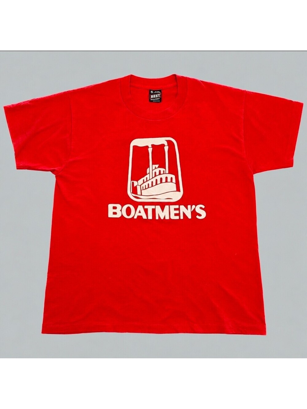 Vintage Boatmen’s Steamboat Graphic T-Shirt XL Screen Stars Best USA Made